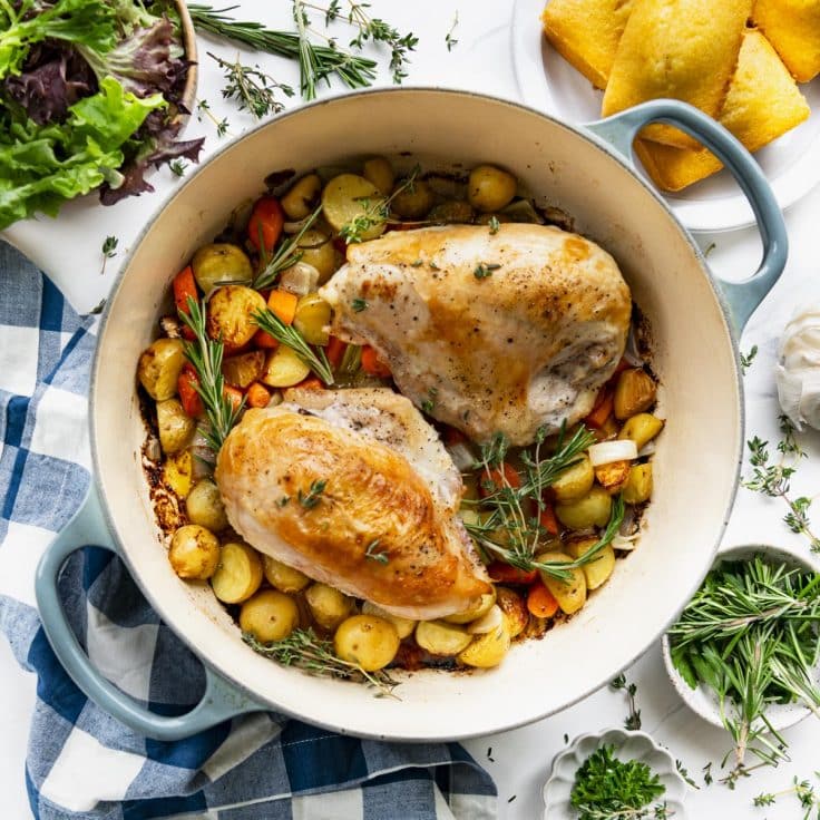 Dutch Oven Chicken Breast with Vegetables