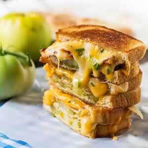 Fried Green Tomato and Bacon Grilled Cheese
