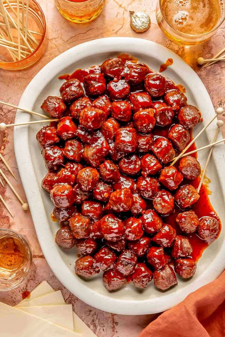 Sweet and Tangy Grape Jelly Meatballs