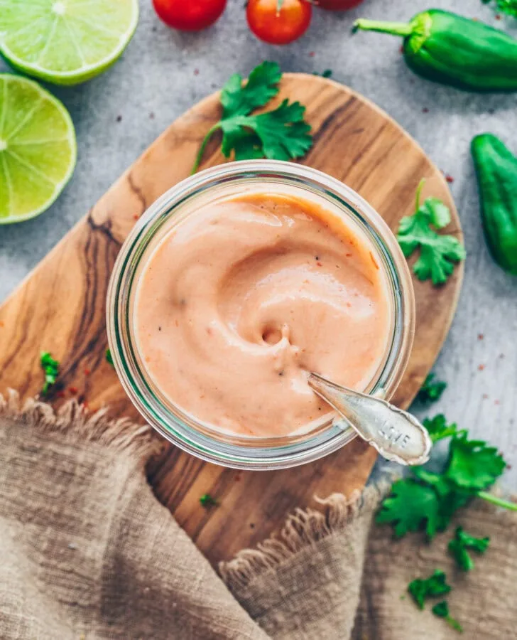 Creamy Taco Sauce | Sriracha Mayo (Vegan)