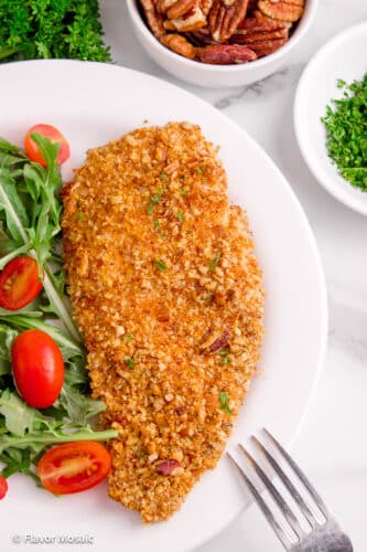 Pecan Crusted Chicken Recipe (Oven Baked)