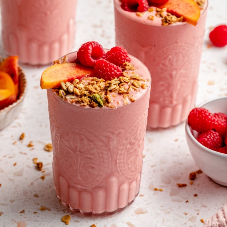 Pretty in Pink Peach Smoothie
