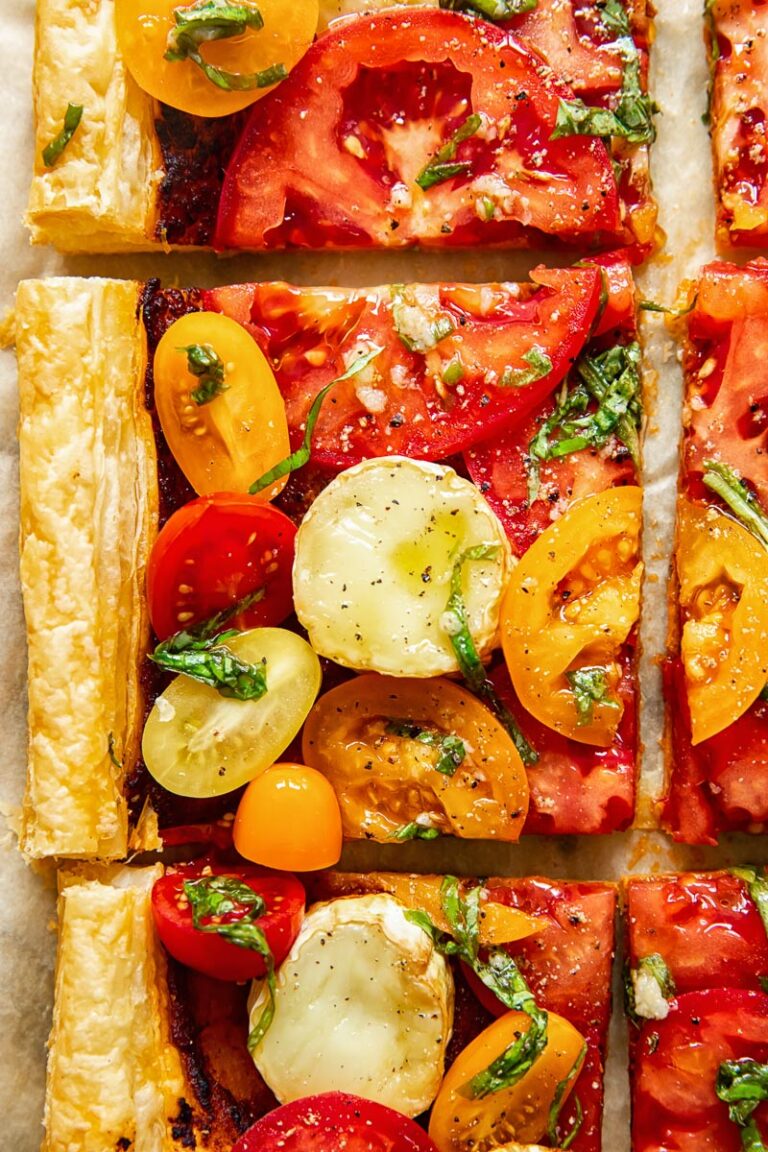 Puff Pastry Tomato Tart with Goat’s Cheese