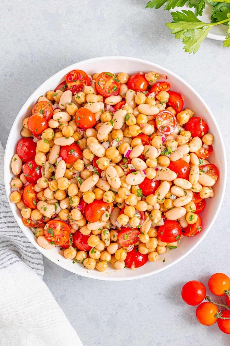 Italian Bean Salad with Cannellini Beans & Chickpeas
