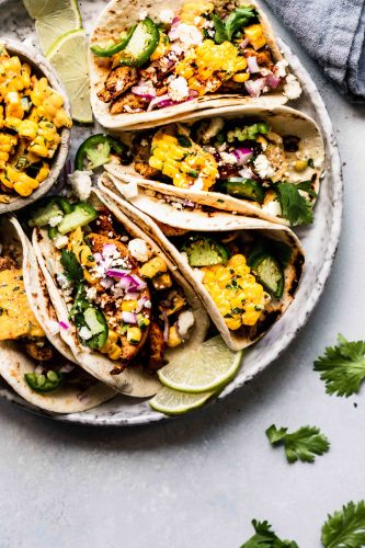 Mexican Street Corn Tacos (Easy Tacos with Corn)