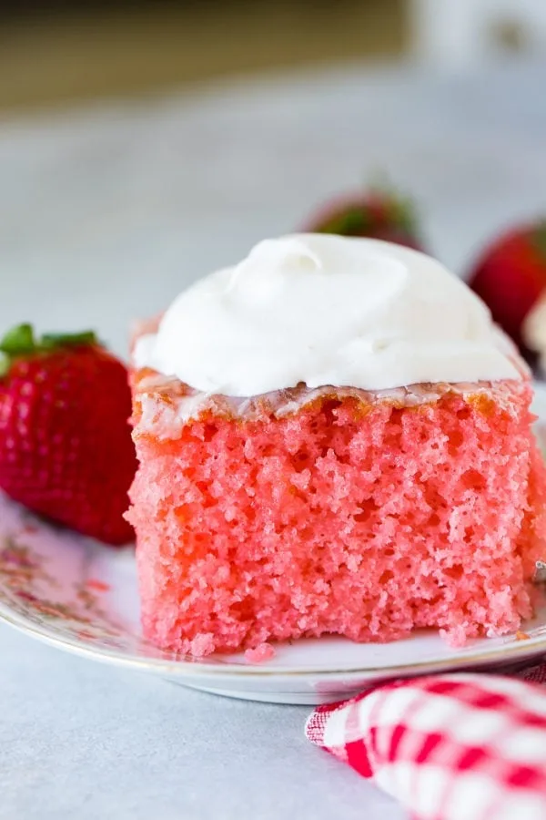 Strawberry Jello Cake