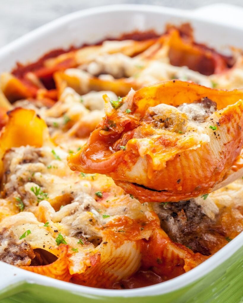 stuffed shells with meat