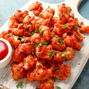 Honey Sriracha Cauliflower Bites