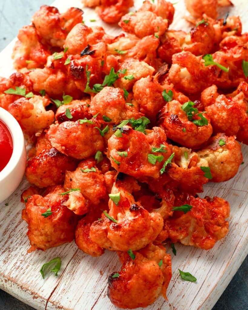 Honey Sriracha Cauliflower Bites